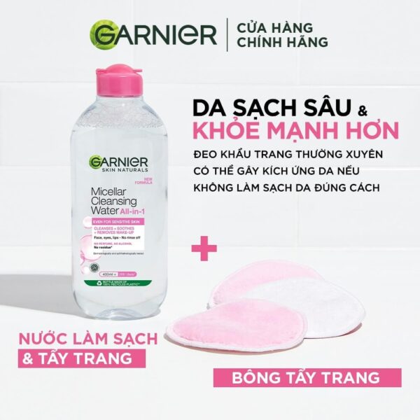 Nuoc tay trang garnier skin natu