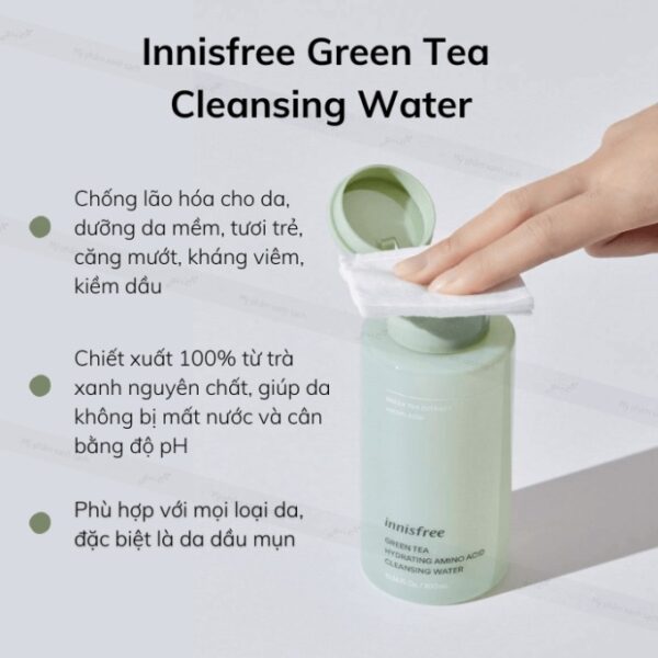 Nuoc tay trang innisfree tra