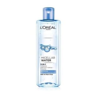 Nước Tẩy Trang L'Oreal Tươi Mát Cho Da Dầu, Hỗn Hợp 400ml Micellar Water 3-in-1 Refreshing Even For Sensitive Skin