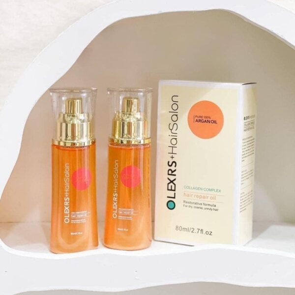Tinh dầu dưỡng tóc Olexrs Hair Salon Collagen Complex Hair Repair Oil 80ml - Hình ảnh 4