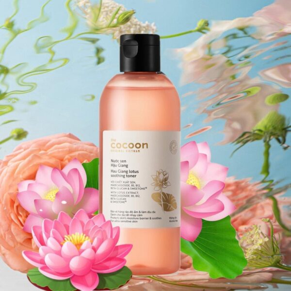 Nước Cân Bằng Cocoon Sen Hậu Giang Làm Dịu Da Nhạy Cảm 310ml - Hình ảnh 4