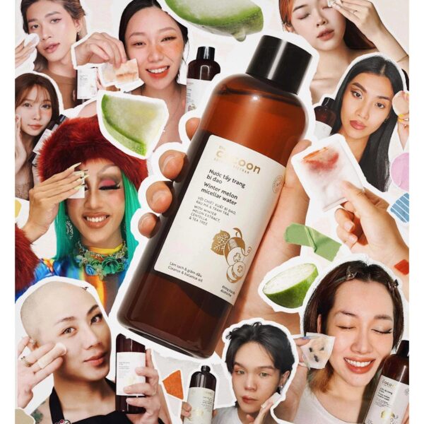 Nước tẩy trang bí đao Cocoon Winter melon micellar water làm sạch da và loại bỏ lớp trang điểm (140ml) - Hình ảnh 2